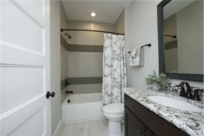 Full Bath on Second Floor