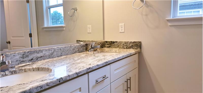 Dual Sinks in Hall Bath