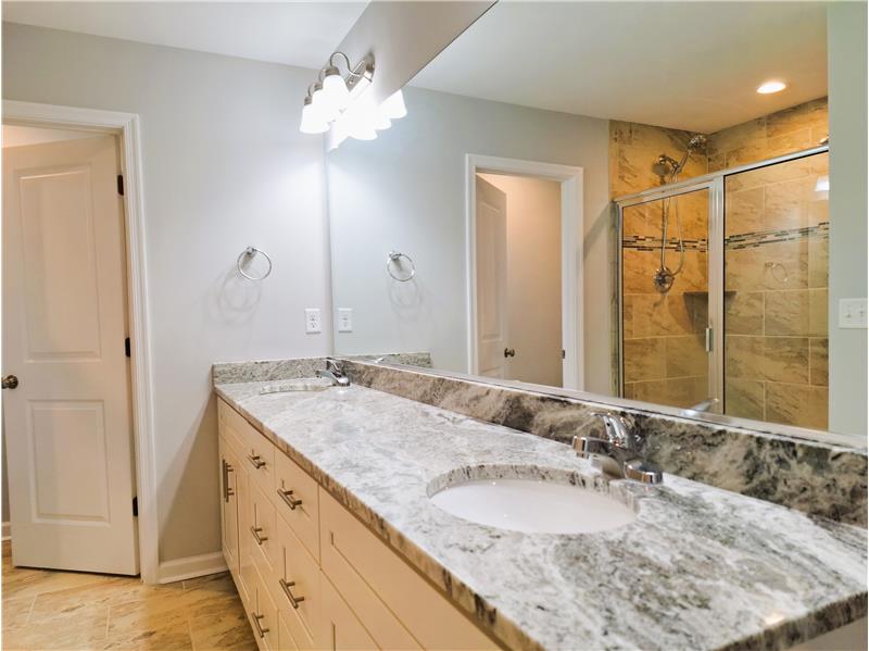 Dual Sinks and Two Person Shower