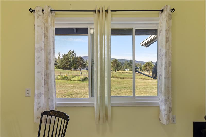 View from dining area