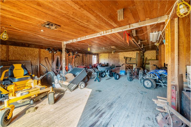 Inside wood outbuilding area 1