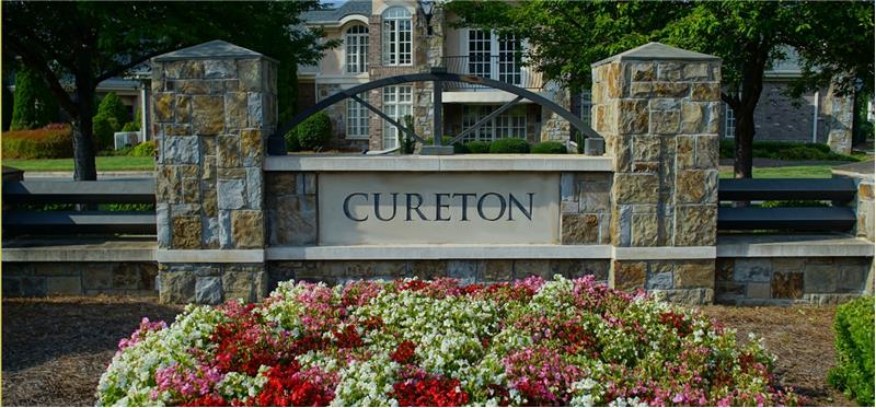Cureton is a planned mixed-use community with 620 single family homes & 85 town homes and features clubhouse, pool. playground, 
