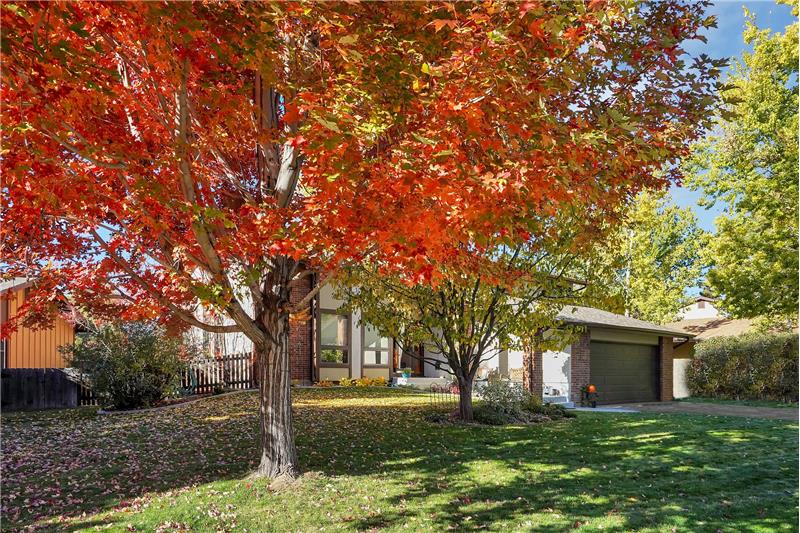 Beautiful Fall front view of this lovely home
