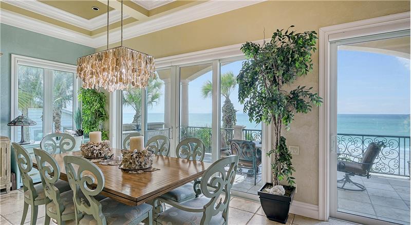 Kitchen Eating Area with Gulf Views