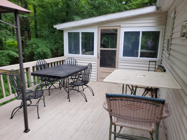Back Deck with Enclosed Porch
