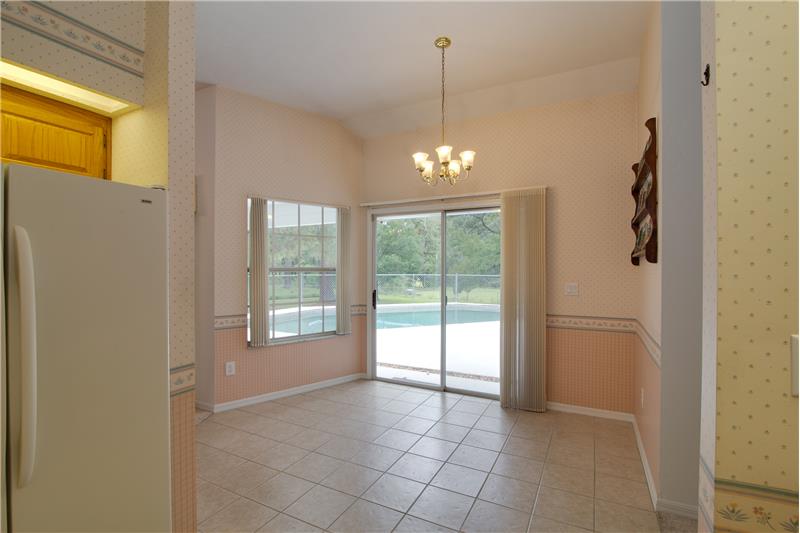 Family Room View to Breakfast Nook