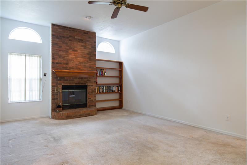Built-Ins and Fireplace
