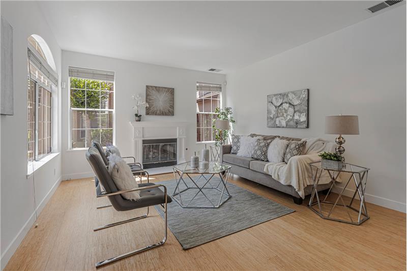 Open Living Room with Cozy Gas Fireplace for Family Nights!