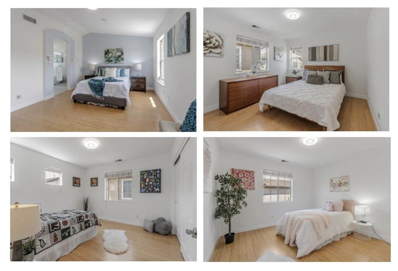 4 Beautiful Bedrooms with Newer, Eco-Friendly Bamboo Flooring!!