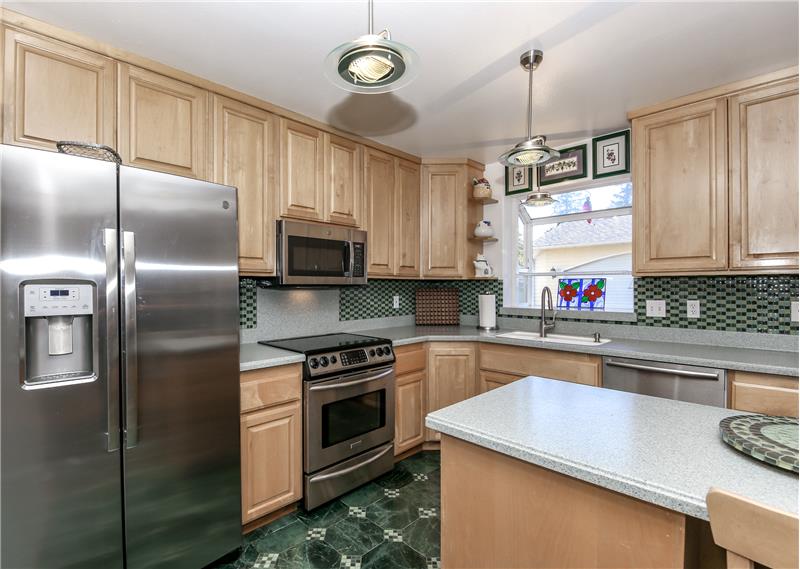 All stainless appliances