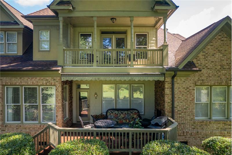 Upper Balcony & Lower Deck With Golf Course View