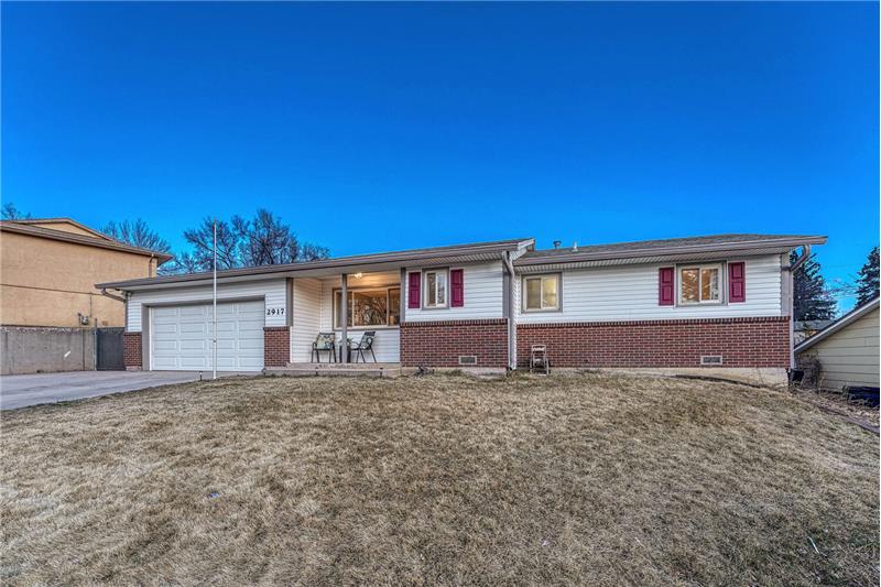 True main level living in this 3BR, 1BA, single level home in Pikes Peak Park