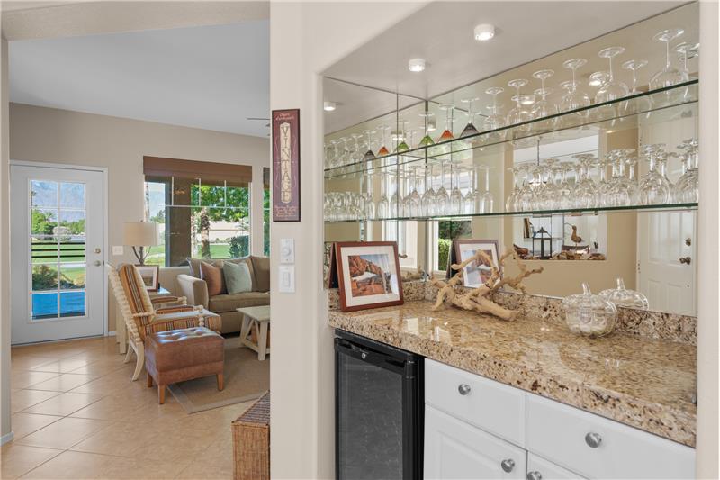 Wet bar With Granite counters