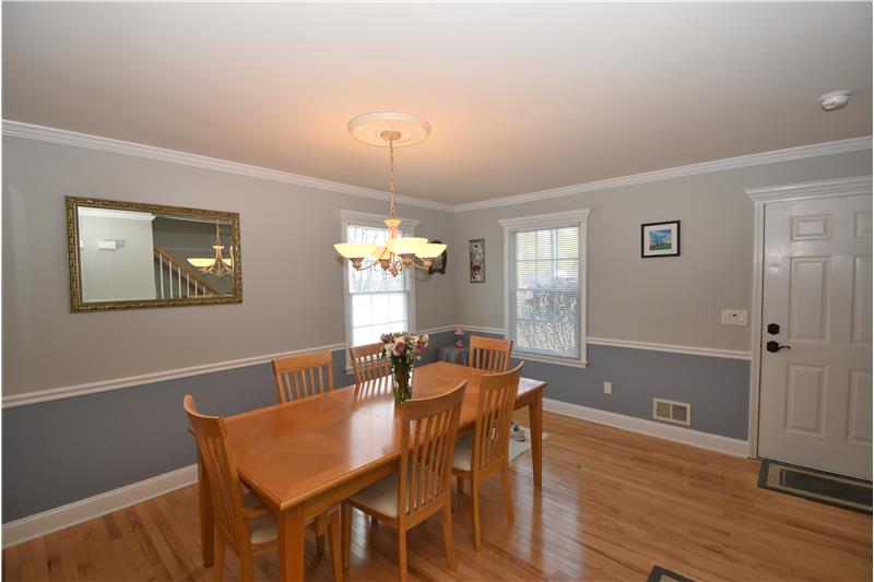 LIVING ROOM-H/W FLOORS,DEC.MOLDING