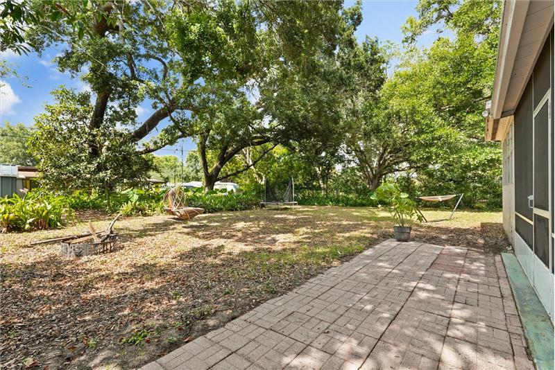 Backyard with patio