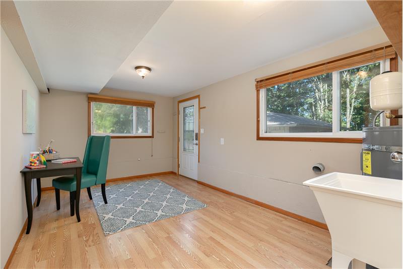 Laundry room located downstairs with exterior access!