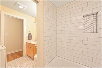 A nice mix of modern and classic custom tiles.