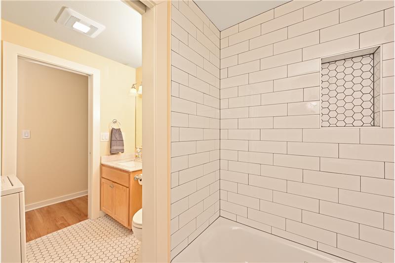 A nice mix of modern and classic custom tiles.