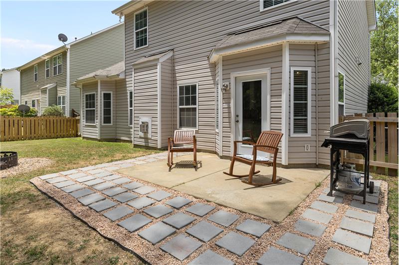 Patio is perfect for relaxing, grilling, al fresco dining