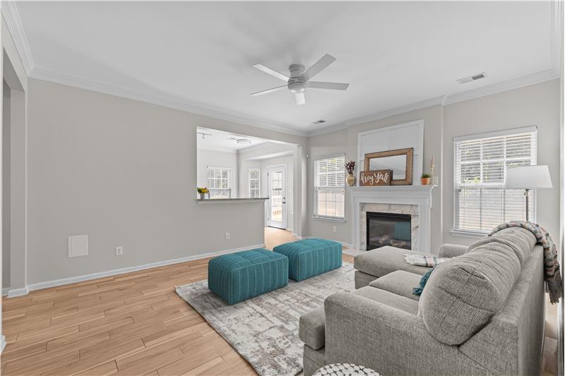 Open floor plan provides great flow for every day living and entertaining