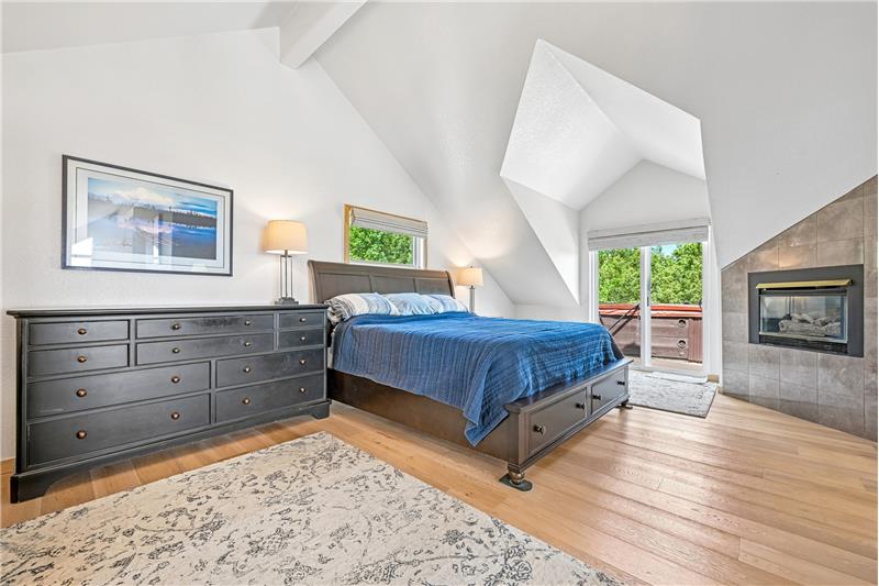 Primary suite on upper level 