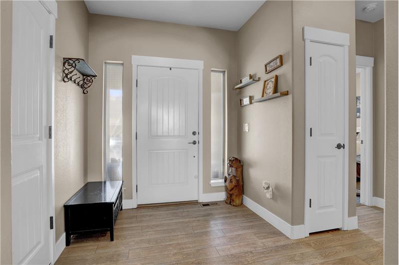 Interior front entry with beautiful LVP floors through most of the main level