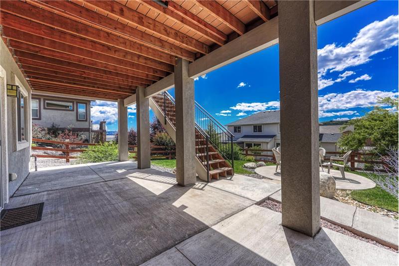 Covered patio ideal for entertaining and relaxation