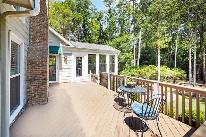 Large deck extends home's living and entertaining space