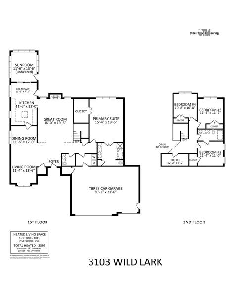 Floor plan 3103 Wild Lark Court