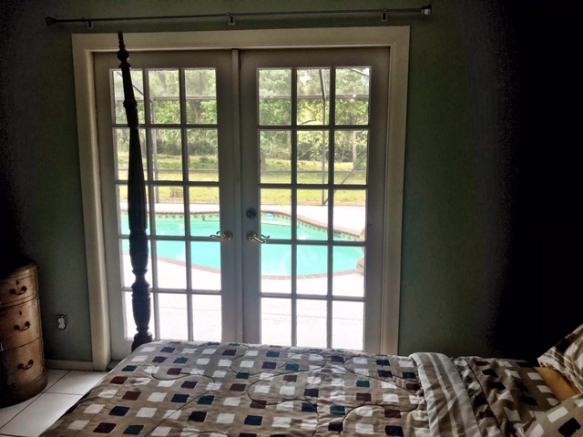 Master Bedroom View of Pool