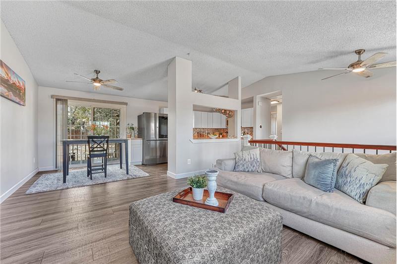 Open floor plan with spacious living spaces great for entertaining