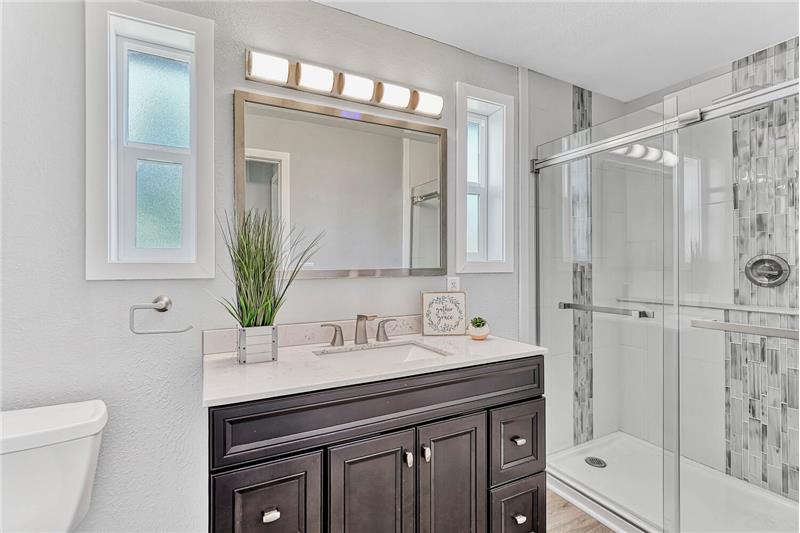 Upper Level Shower Bathroom