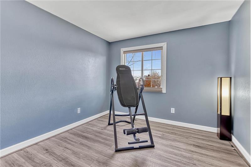 Upper Level Bedroom #2 currently used as a gym