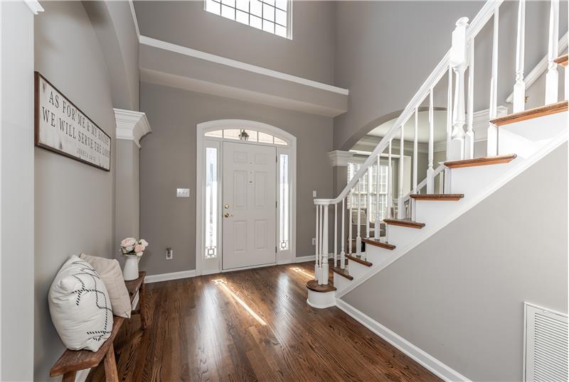 2-story foyer provides a dramatic introduction to the home.