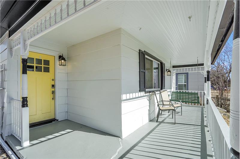 Covered front porch and newly exterior