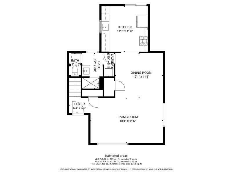 Main level floor plan