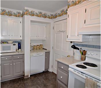 Electric stove in  kitchen