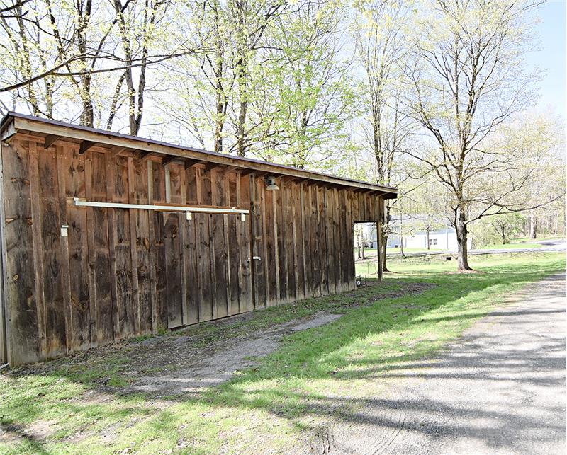 Different vie of sheep barn