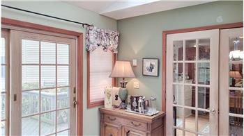 Access to the deck from the office