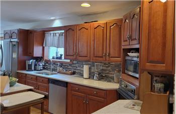 Open floorplan  - The kitchen with recess lighting