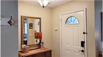 Front door to the two-bedroom unit