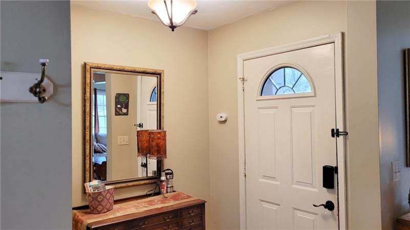 Front door to the two-bedroom unit