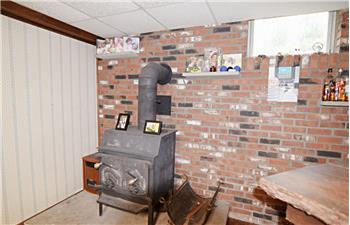 Woodstove  - basement