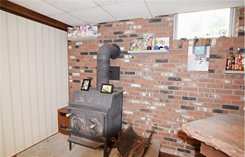 Woodstove  - basement