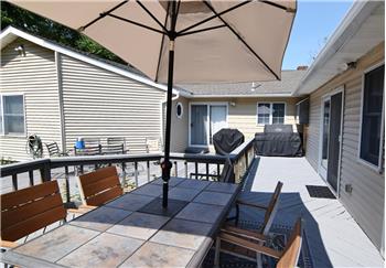 Deck  area for the two bedroom unit