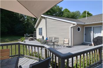 Deck area for the  four bedroom unit