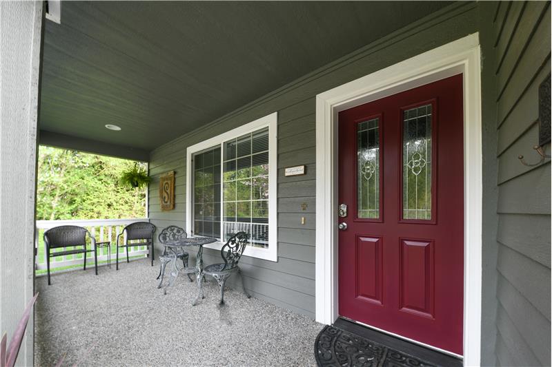 Covered front porch