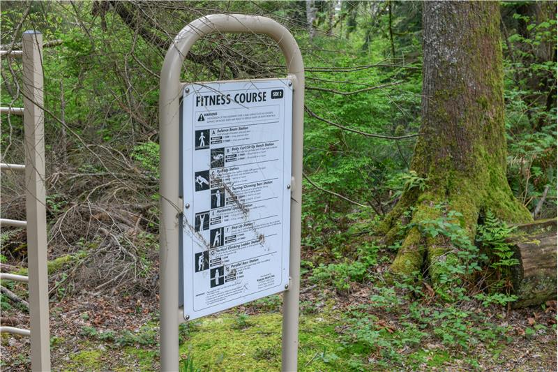 Neighborhood walking/fitness trail.