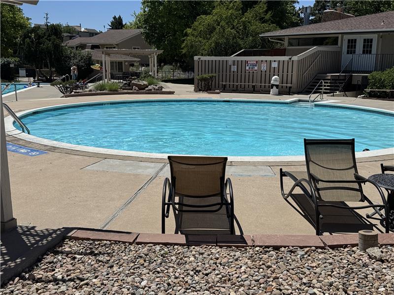 Community swimming pool is close by