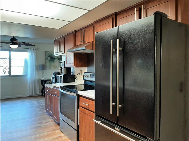 The Galley Kitchen is Clean, Bright and Ready for Your Recipe Books!